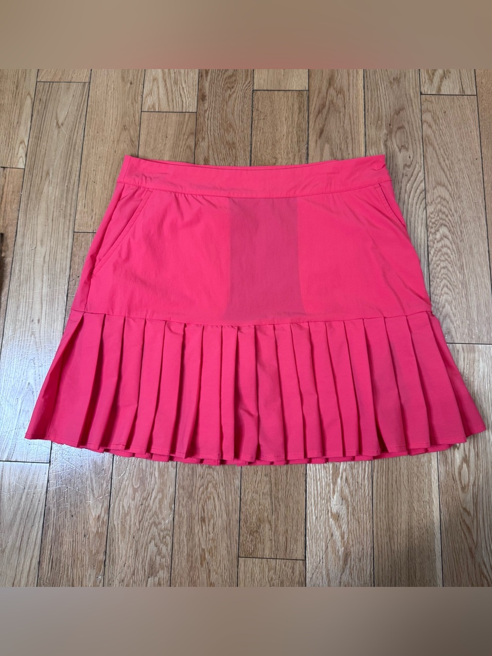 Renwick Sport Coral Pleated Golf Tennis Pickleball Skirt with Built-in Shorts - Picture 4 of 16